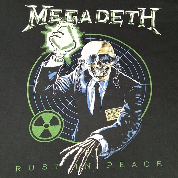 Megadeth Rust In Peace Vic Rattlehead Metal Band Shirt Rock - Picture 1 of 5